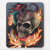 Schädel + Schlange Mousepad (Vorne)