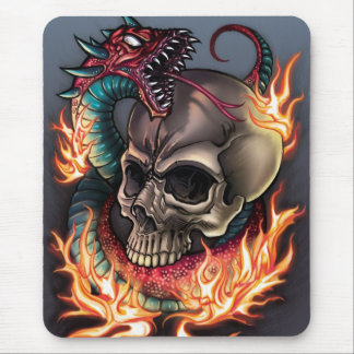 Schädel + Schlange Mousepad