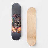 Schädel + Schlange Skateboard (Vorderseite)