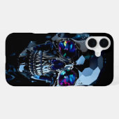 Schädel-Schmuck iPhone Hülle (Rückseite (Horizontal))