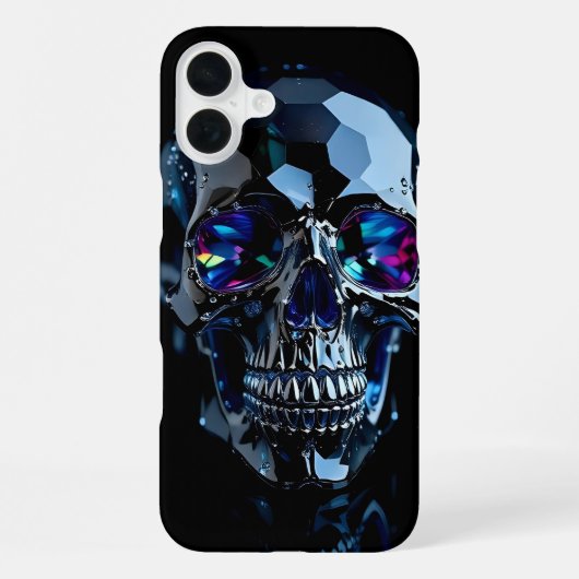 Schädel-Schmuck iPhone Hülle (Rückseite)