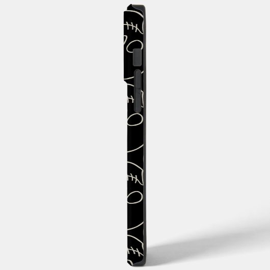 Schädel - Schwarz-Bein-Weiß Case-Mate iPhone Hülle (Rückseite / Links)