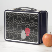 Schädel - Schwarz-Bein-Weiß Metall Brotdose (Beispiel)