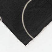 Schädel: Schwarz und Knochen weiß Fleecedecke (Ecke)