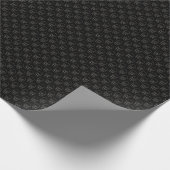 Schädel: Schwarz und Knochen weiß Geschenkpapier (Ecke)