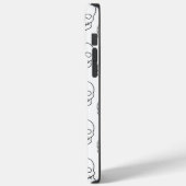 Schädel - Schwarz und Weiß Case-Mate iPhone Hülle (Rückseite / Links)