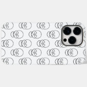 Schädel - Schwarz und Weiß Case-Mate iPhone Hülle (Rückseite (Horizontal))