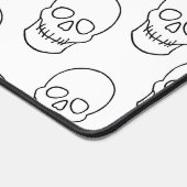 Schädel - Schwarz und Weiß Schreibtischunterlage (Ecke)