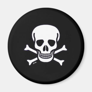 Schädel schwarzer Magnet