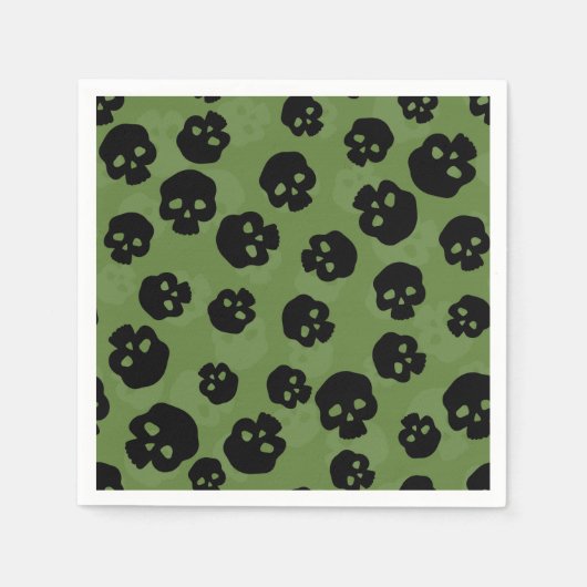 Schädel Serviette (Vorderseite)