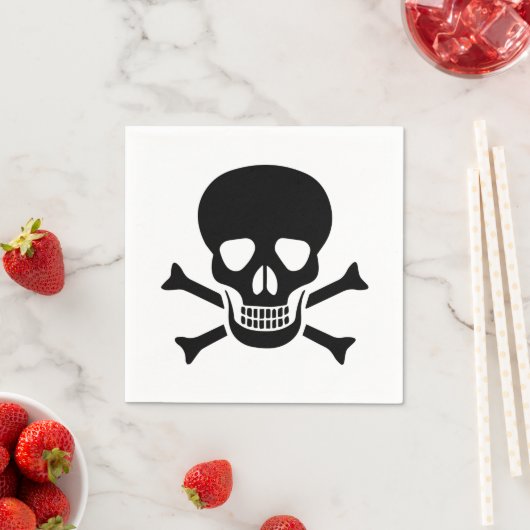 Schädel Serviette (Beispiel)