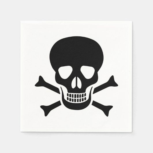 Schädel Serviette (Vorderseite)