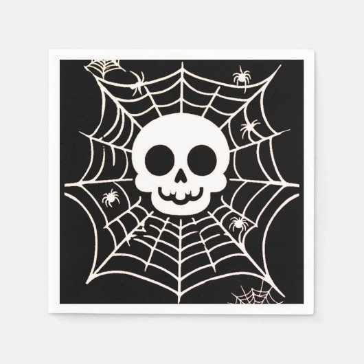 Schädel Serviette (Vorderseite)