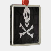 SCHÄDEL SILBERNES ORNAMENT (Rechts)