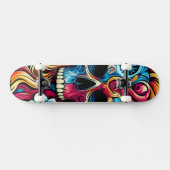 Schädel Skateboard (Horizontal)