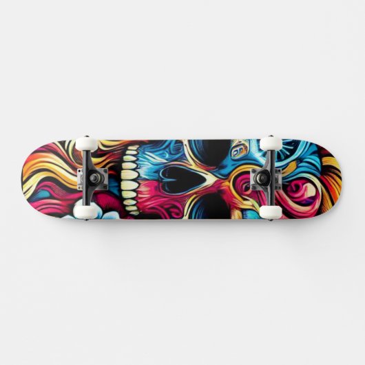 Schädel Skateboard (Horizontal)