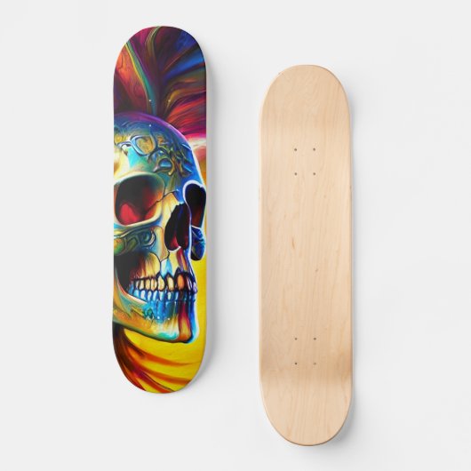 Schädel Skateboard (Vorderseite)