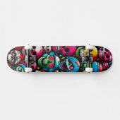 Schädel Skateboard (Horizontal)