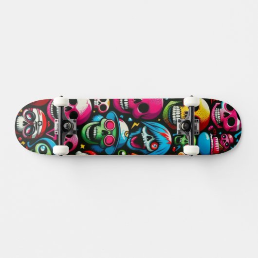Schädel Skateboard (Horizontal)
