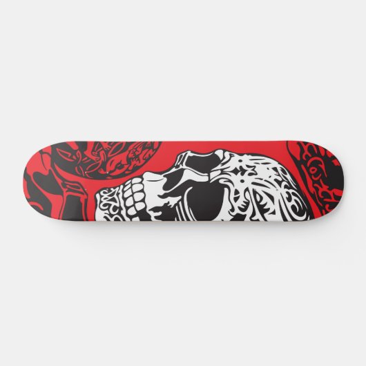 Schädel Skateboard (Horizontal)