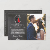 Schädel-Skelette Halloween danken Ihnen Dankeskarte (Vorne/Hinten)