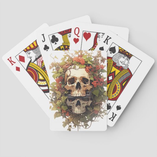 Schädel Spielkarte (Rückseite)