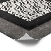 Schädel, Spitzen und Spiderweb-Poster in schwarz u Poster (Ecke)