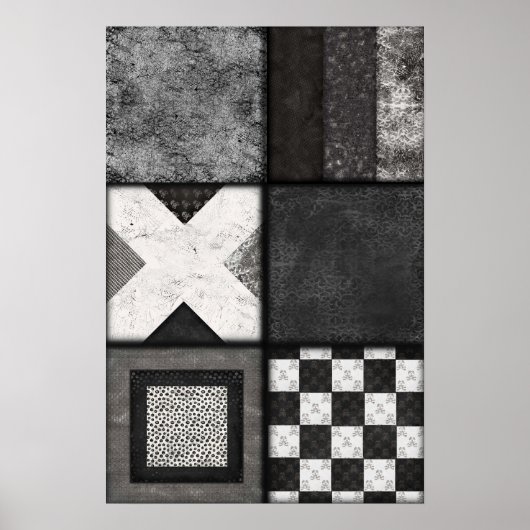 Schädel, Spitzen und Spiderweb-Poster in schwarz u Poster (Vorne)