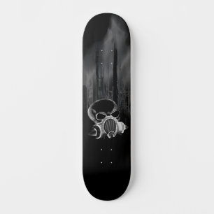 Schädel Stadt Skateboard