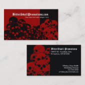 Schädel-Stapel-aufgeteilte Visitenkarten Visitenkarte (Vorne/Hinten)