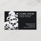 Schädel-Stapel-Visitenkarten Visitenkarte (Rückseite)