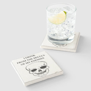 Schädel Steinuntersetzer