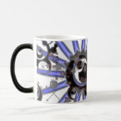 Schädel-Sterne und Kreise Verwandlungstasse (Links)