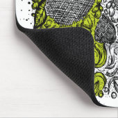 Schädel Stille Mousepad (Ecke)