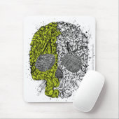 Schädel Stille Mousepad (Mit Mouse)
