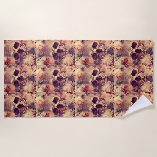 Schädel Strandtuch (Vorderseite)