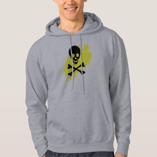 Schädel-Strickjacke Hoodie (Vorderseite)