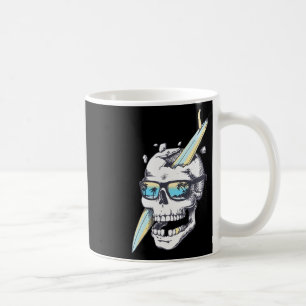 Schädel-Surfing-Sommer-Vibes-Strand-Skelett-Meer-M Kaffeetasse