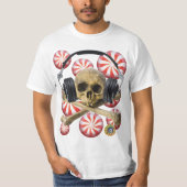 SCHÄDEL-SÜSSIGKEITS-PFEFFERMINZ T-Shirt (Vorderseite)