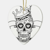Schädel-Tag des toten Keramikornament (Links)