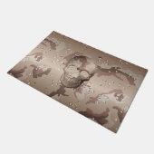 Schädel-Tarnungs-Muster der Wüsten-Camouflage-3D Fußmatte (Schrägansicht)