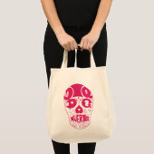 Schädel-Tasche Dia De Los Muertos Pink Tragetasche (Vorderseite (Produkt))
