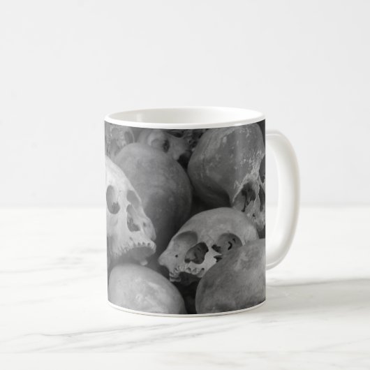 Schädel-Tasse Kaffeetasse (VorderseiteRechts)