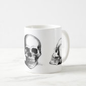 Schädel-Tasse Kaffeetasse (VorderseiteRechts)