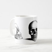 Schädel-Tasse Kaffeetasse (Vorderseite Links)