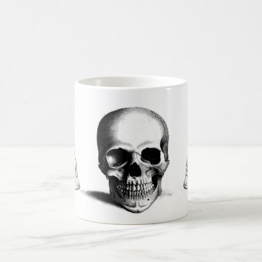 Schädel-Tasse Kaffeetasse (Mittel)