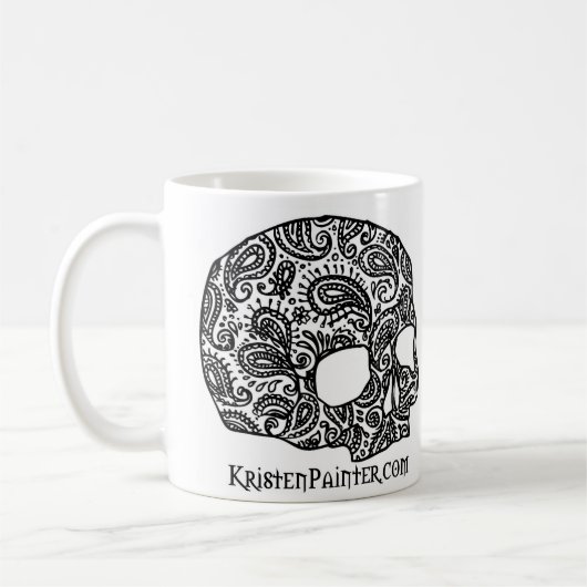 Schädel-Tasse - Standard Kaffeetasse (Links)