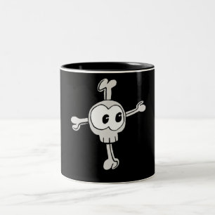 Schädel-Tasse Zweifarbige Tasse