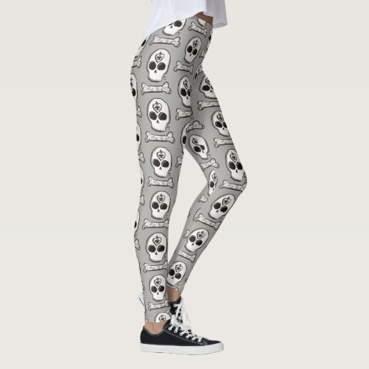 Schädel-Tätowierung Leggings (Rechts)