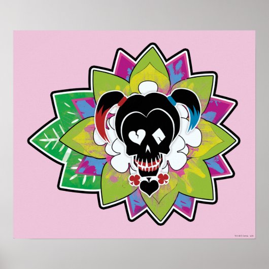 Schädel-Tätowierungs-Kunst der Poster (Vorne)